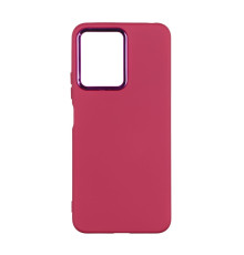 Чохол Silicone Cover Metal frame (AA) для Xiaomi Redmi Note 12 4G Колір 42.Maroon 2020000364344