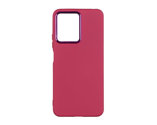 Чохол Silicone Cover Metal frame (AA) для Xiaomi Redmi Note 12 4G Колір 42.Maroon 2020000364344