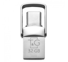 USB OTG флеш-накопичувач -Type C 32GB T&G металева серія 104 Колір Сталевий 4719303952782