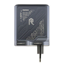 Мережевий Зарядний Пристрій Remax RP-U106 140W 2C+1A GaN Колір Сiрий 6954851214465