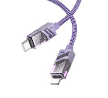 Кабель USB Borofone BU42 Octavia PD27W Type-C to Lightning 1.2m Колір Фіолетовий 6941991109003