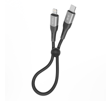 Кабель USB Ridea RC-US42 UltraStrong Type-C to Lightning 30W 0.25m Колір Чорний 6908014900115