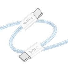 Кабель USB Hoco X104 Source 60W Type-C to Type-C Колір Блакитний 6942007616874