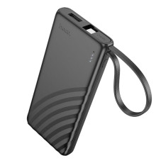 Універсальна Мобільна Батарея Power Bank Hoco J129 Nature with cable(USB-C) 5000mAh Колір Чорний 6942007623995
