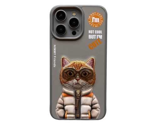 Чохол TPU+PC Nimmy 3D with Metal Buttons для iPhone 15 Колір Bear Khaki 2020000410522