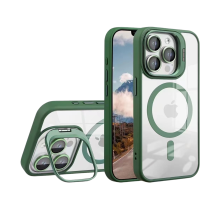 Чохол TPU+PC+Metal Stand Case with MagSafe and Camera Lenses для iPhone 14 Pro Max Колір Green 2020000407737