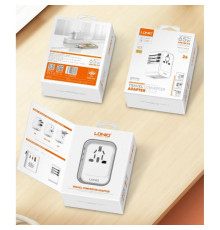 Мережевий Перехідник LDNIO Z6 2USB-C/1USB 65W Колір Білий 6933138601808 ma35669_3577460