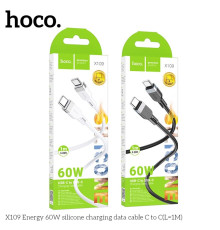 Кабель Hoco X109 Silicone Type-C to Type-C 60W Колір Чорний 6942007636261 ma35920_3605824