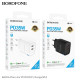 Мережевий Зарядний Пристрій Borofone BA85A 2USB-C PD/QC 35W Колір Чорний 6941991117459 ma36180_3606888
