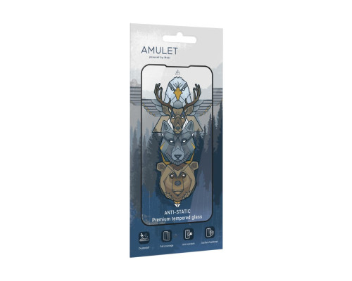 Захисне скло AMULET 2.5D HD Antistatic for Xiaomi Redmi 12/13/Poco M6 4G/Poco M6 Pro 5G Колір Чорний 2020000424185