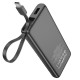 Універсальна Мобільна Батарея Power Bank Hoco J129 Nature with cable(USB-C) 5000mAh Колір Чорний 6942007623995