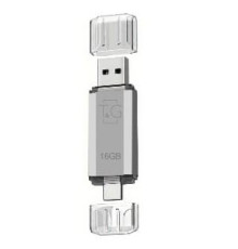 USB Flash Drive T&G 16gb USB/Type C 009 Колір Срібло 4719303953444