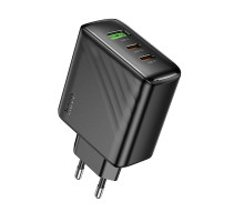 Мережевий Зарядний Пристрій Hoco CS26A 2USB-C/1USB PD/QC 45W Колір Чорний 6942007639811