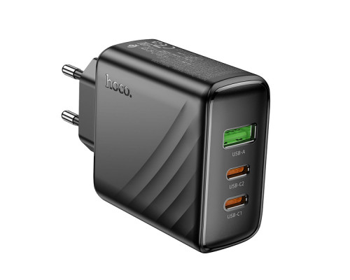 Мережевий Зарядний Пристрій Hoco CS26A 2USB-C/1USB PD/QC 45W Колір Чорний 6942007639811