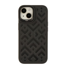 Чохол Kajsa Briquette Collection Rhombus для iPhone 15 Колір Black 4894505170216