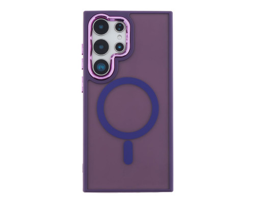 Чохол TPU+PC Space Magnetic Color with Magsafe для Samsung Galaxy S24 Ultra 5G (S928) Колір Dark Purple 2020000436867 ma35381_3345958