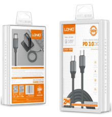 Кабель USB LDNIO LC442c Type-C to Type-C 100W 2m Колір Сiрий 6933138602393 ma37441_3611728