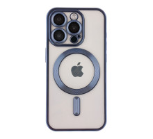 Чохол TPU Metallic Chrome Full Camera with Magsafe для iPhone 16 Pro Max Chrome Dark Blue ma36191_3606946 2020000451228