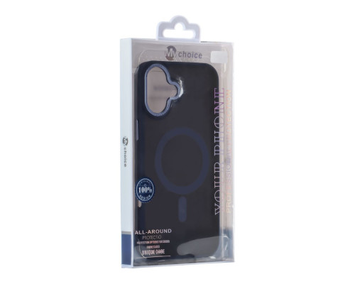 Чохол TPU+PC Goldencis Matte with MagSafe для iPhone 16 Колір Dark Blue 2020000444923