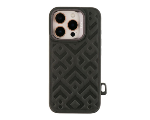 Чохол Kajsa Briquette Collection Rhombus with MagSafe для iPhone 16 Pro Колір Black 2020000457954 ma36172_3606855