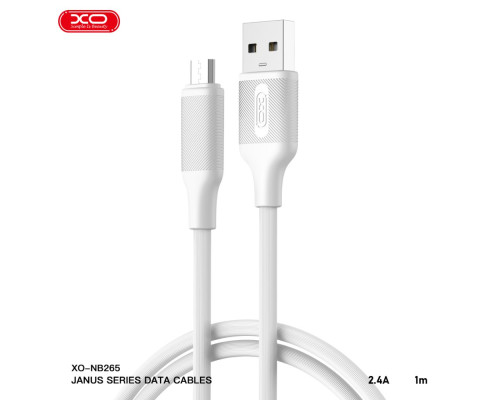 Кабель USB XO-NB265 Micro 2.4A Колір Бiлий 6920680854974 ma37592_3663382