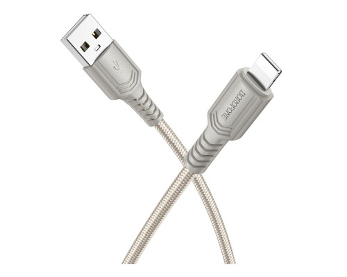 Кабель USB Borofone BX116 Lightning 2.4A Колір Бiлий 6941991119750 ma37161_3610585
