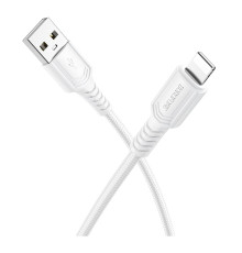 Кабель USB Borofone BX116 Lightning 2.4A Колір Бiлий 6941991119750 ma37161_3610585