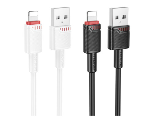 Кабель USB Borofone BX110 Lightning 2.4A Колір Білий 6941991120718 ma37239_3611053