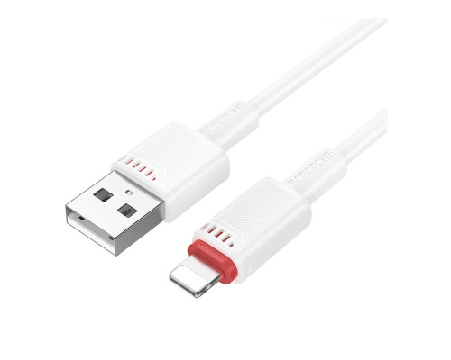Кабель USB Borofone BX110 Lightning 2.4A Колір Білий 6941991120718 ma37239_3611053