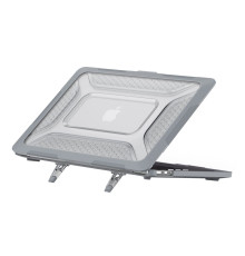 Накладка TPU+PC Hex Shield for MacBook Pro 13" 2018/2020/2022 （A2338/A2289/A2251/A1989) Колір Grey 2020000472872 ma36652_3608807