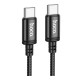 Кабель USB Hoco X89 Type-C to Type-C 60W 2m Колір Чорний 6942007646482 ma36892_3609478