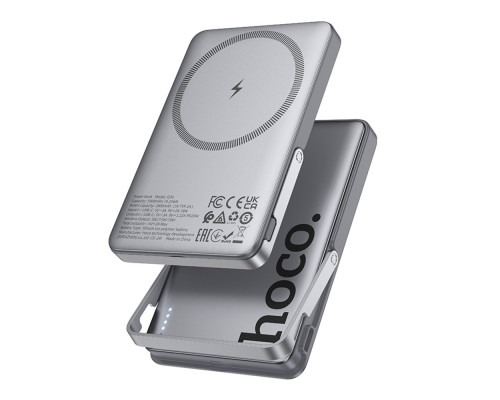 Універсальна Мобільна Батарея Power Bank Hoco Q36 Sunlight PD20W magnetic suction+holder 5000mAh Колір Сірий 6942007644884 ma36608_3608647