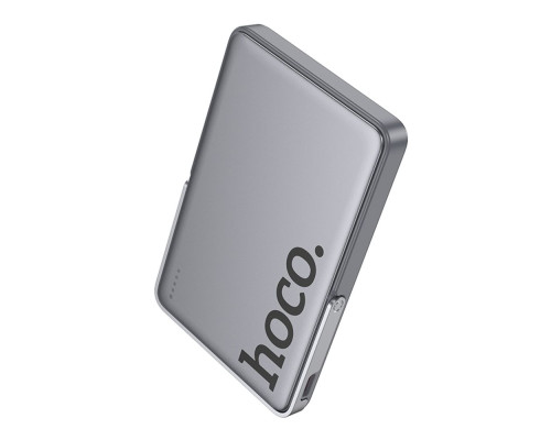 Універсальна Мобільна Батарея Power Bank Hoco Q36 Sunlight PD20W magnetic suction+holder 5000mAh Колір Сірий 6942007644884 ma36608_3608647
