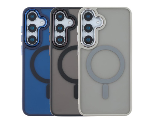 Чохол TPU+PC Space Magnetic Color with Magsafe для Samsung Galaxy S25+ 5G (S936) Колір Black 2020000467502 ma36449_3608202