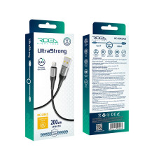Кабель USB Ridea RC-US42 UltraStrong Lightning 12W 2m М'ята упаковка Колір Чорний 2020000477730