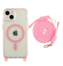 Чохол TPU+PC LanyardCase with MagSafe для iPhone 16 Колір Pink 2020000476948 ma37097_3610349