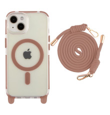 Чохол TPU+PC LanyardCase with MagSafe для iPhone 15 Колір Desert Gold 2020000477242 ma37092_3610313