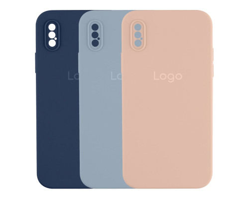 Чохол Silicone Case Square Full Camera для iPhone X/Xs Колір 07.Lavender 2020000482055 ma31912_3663303