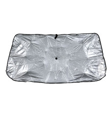 Автомобільна Сонцезахисна Парасолька 120x65 см. Колір Чорно-Сріблястий 2020000486404 ma36135_3870335