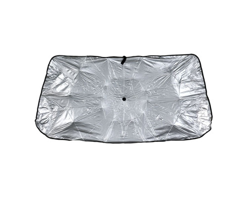 Автомобільна Сонцезахисна Парасолька 120x65 см. Колір Чорно-Сріблястий 2020000486404 ma36135_3870335