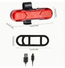 Задній Ліхтар для Велосипеда AS1010 Led М'ята упаковка Колір Чорний 2020000494744 ma38848_3868631