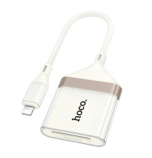 Перехідник Hoco UA40 2-in-1 Card Reader Lightning Колір Абрикосовий 6942007658720 ma37944_3665356