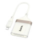 Перехідник Hoco UA40 2-in-1 Card Reader Lightning Колір Абрикосовий 6942007658720 ma37944_3665356