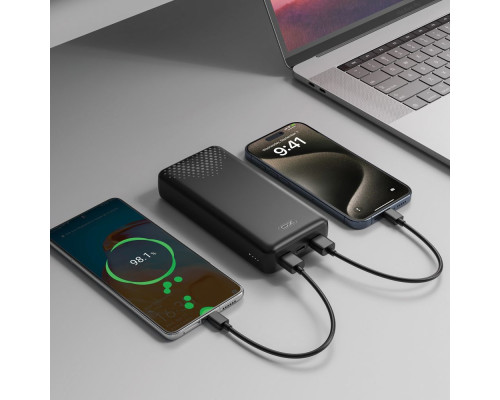 Універсальна Мобільна Батарея Power Bank XO PB313 Light display mobile power 20000mA Колір Чорний 6975837584389 ma37901_3665064