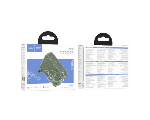 Колонка Hoco HC34 Колір Зелений 6942007652216 ma38060_3667396