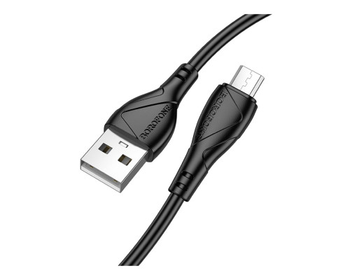 Кабель USB Borofone BX121 Micro 2.4A Колір Чорний 6941991123047 ma38231_3667922