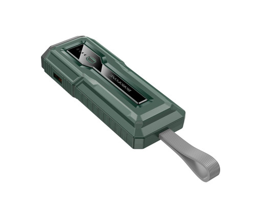 Універсальна Мобільна Батарея Power Bank Borofone BJ54 Graceful 22.5W+PD20W flashlight 10000 mAh Колір Зелений 6941991111624