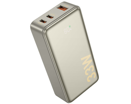 Універсальна Мобільна Батарея Power Bank Hoco Q27 Jewel 33W 10000mAh Колір Титанове золото 6942007627412