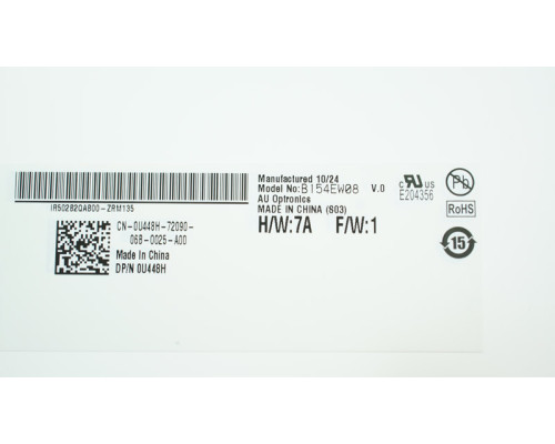 Матриця 15.4 B154EW08 V.0 (1280*800, 30pin, 1CCFL, NORMAL, глянець, роз'єм праворуч зверху) для ноутбука NBB-49874
