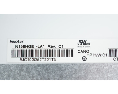 Матриця 15.6 N156HGE-LA1 (1920*1080, 40pin, LED, SLIM(вертикальні вушки), матова, роз'єм праворуч знизу) для ноутбука (renew) NBB-61438